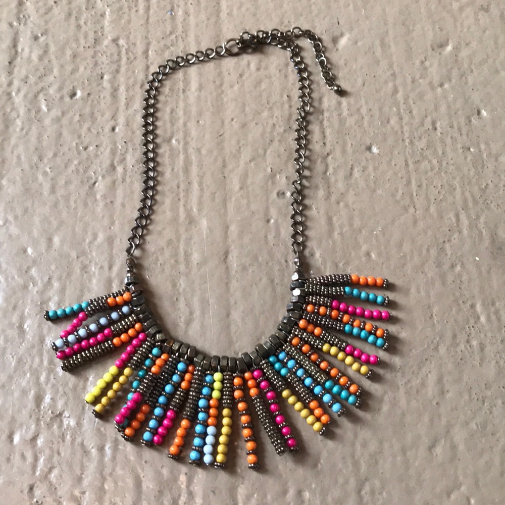 Multicolored beaded necklace